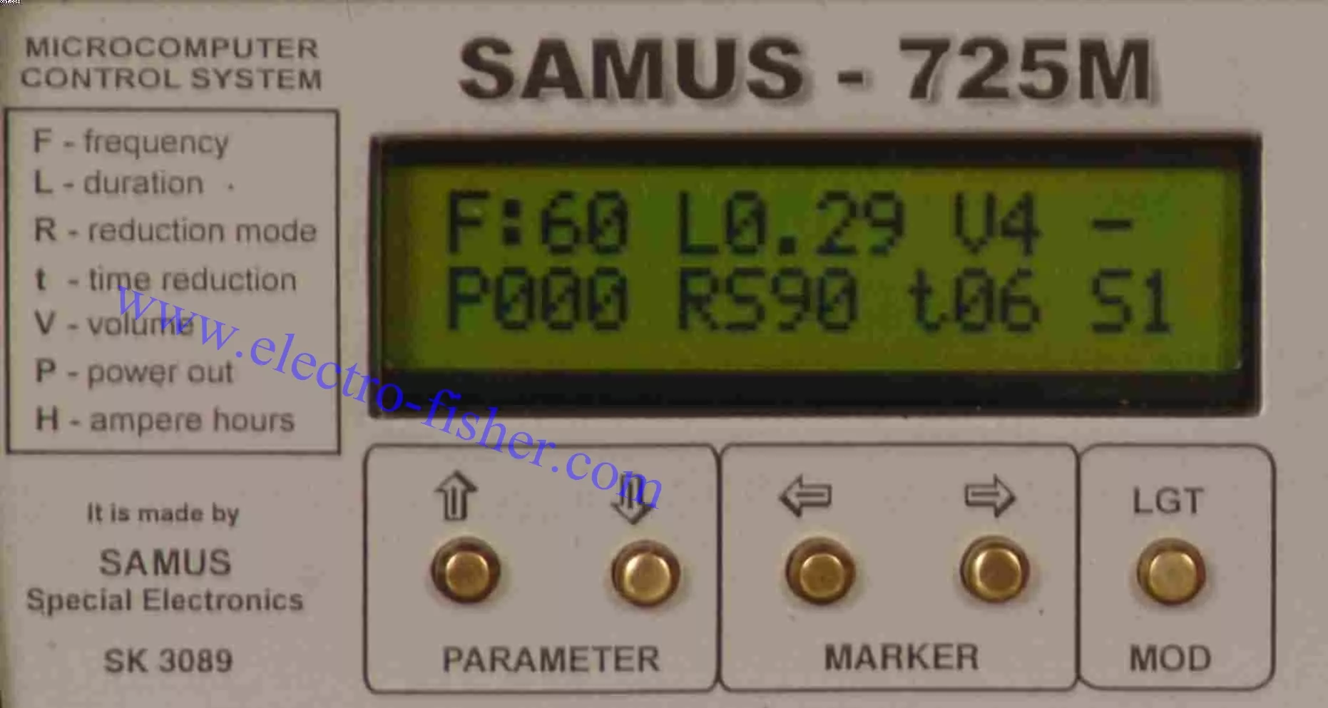 electrofisher SAMUS725M